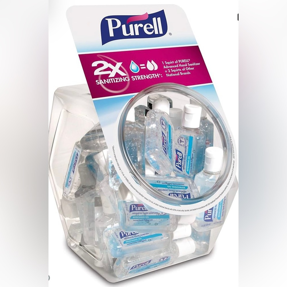 Purell Advanced Hand Sanitizer Refreshing Gel, Display Bowl (Pack of 36),